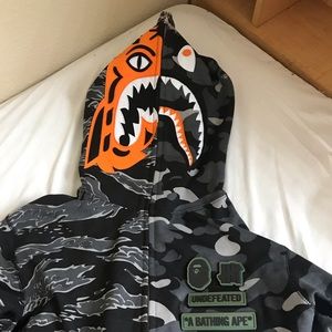 Full Zip Tiger Shark BAPE Jacket